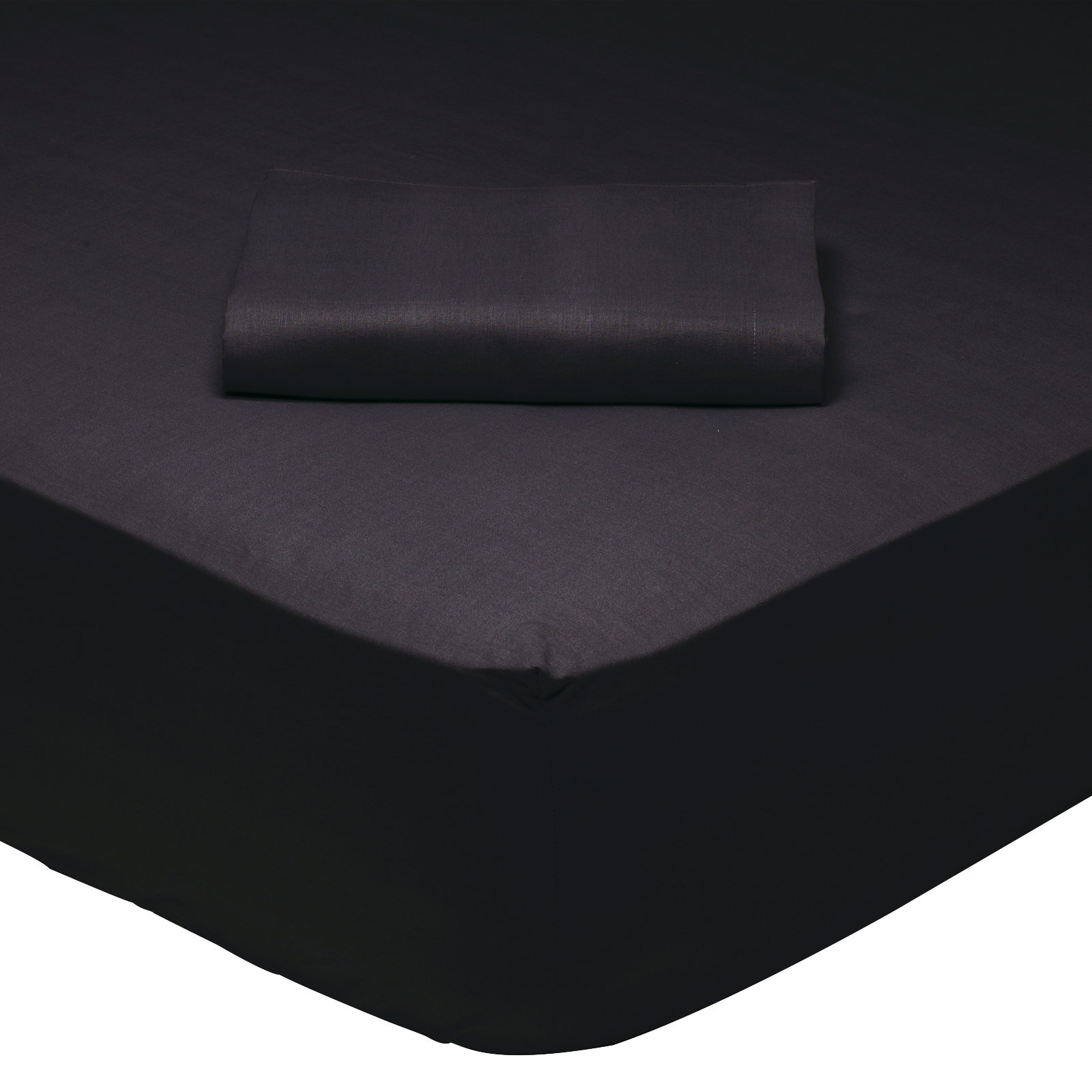 422410041015-1.jpg DAS HOME ΣΕΝΤΟΝΙ ΗΜΙΔΙΠΛΟ ΜΕ ΛΑΣΤΙΧΟ 120*200+35 BLACK 1015 BLACK DAS HOME - Image 1