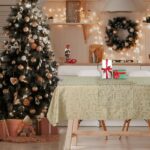 DAS HOME CHRISTMAS ΤΡΑΠΕΖΟΜΑΝΤΗΛΟ 140Χ180 0715 ΜΠΕΖ, ΧΡΥΣΟ DAS HOME - Image 2