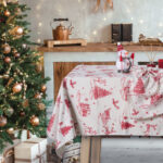 DAS HOME CHRISTMAS RUNNER 45Χ140 0772 ECRU, RED DAS HOME - Image 2