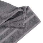 DAS HOME ΠΕΤΣΕΤΑ ΜΠΑΝΙΟΥ PRESTIGE 80Χ150 1163 DARK GREY DAS HOME - Image 2