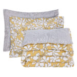 DAS HOME ΣΕΤ ΣΕΝΤΟΝΙΑ ΜΟΝΑ ΜΕ ΛΑΣΤΙΧΟ CASUAL 5432 OCHRE, WHITE DAS HOME - Image 3