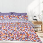 DAS HOME ΣΕΤ ΣΕΝΤΟΝΙΑ ΥΠΕΡΔΙΠΛΑ ΜΕ ΛΑΣΤΙΧΟ CASUAL 5430 ORANGE, PURPLE DAS HOME