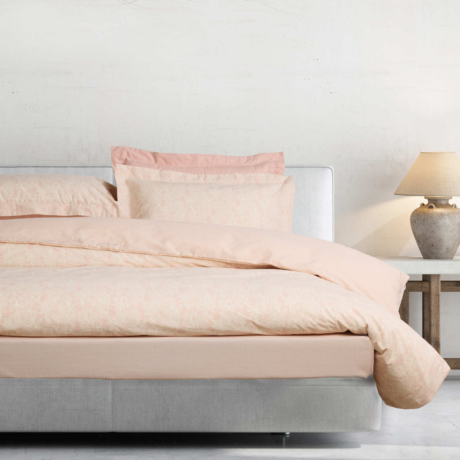 502106205441.jpg DAS HOME ΣΕΤ ΣΕΝΤΟΝΙΑ ΥΠΕΡΔΙΠΛΑ ΜΕ ΛΑΣΤΙΧΟ CASUAL 5441 IVORY, NUDE DAS HOME - Image 1