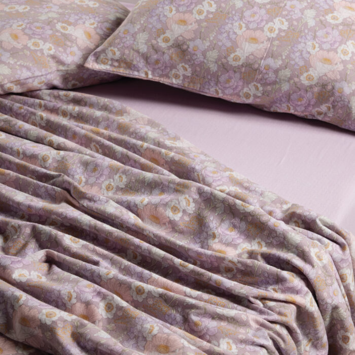 DAS HOME ΣΕΤ ΣΕΝΤΟΝΙΑ ΜΟΝΑ HAPPY FLANNEL 9682 GREY, LILAC DAS HOME - Image 2