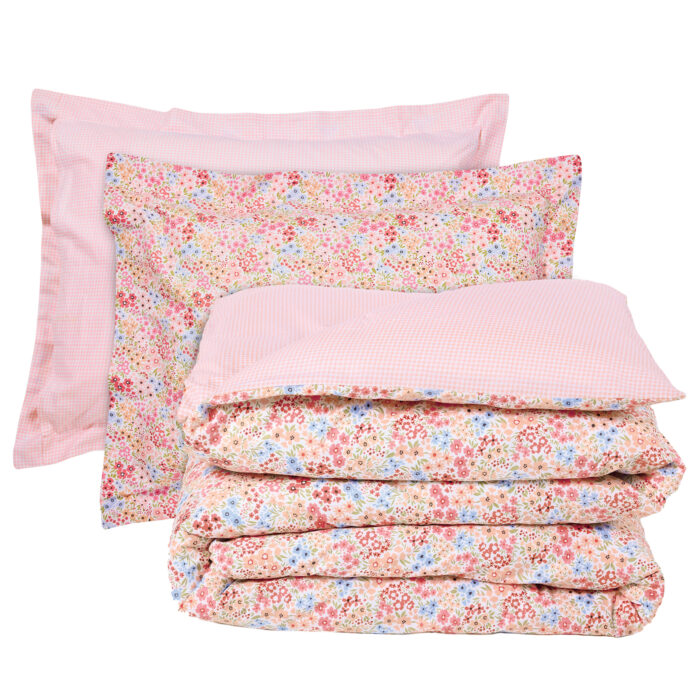 DAS HOME ΣΕΤ ΣΕΝΤΟΝΙΑ ΥΠΕΡΔΙΠΛΑ HAPPY 9671 PINK, SALMON DAS HOME - Image 3