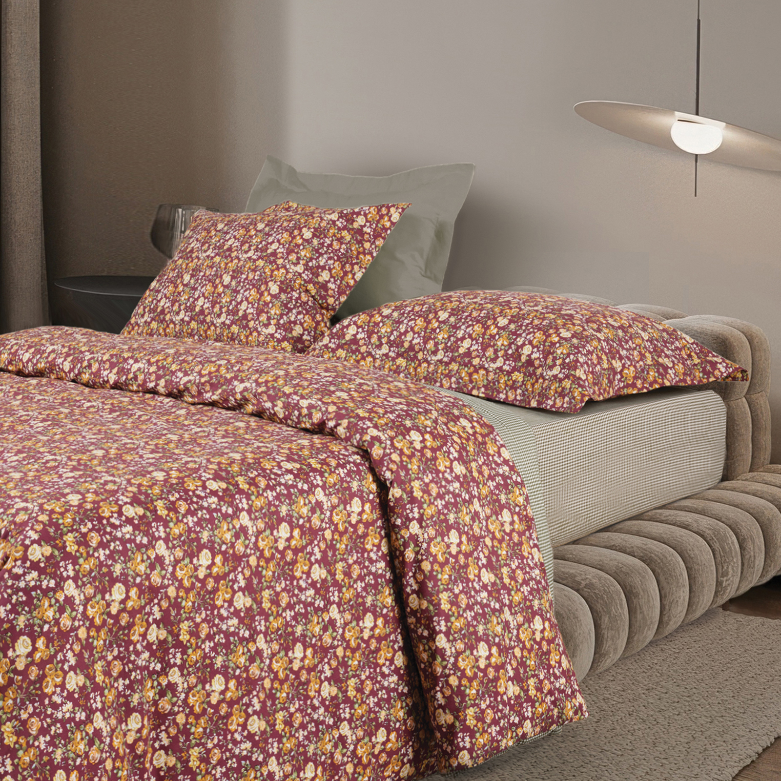 502108209683.jpg DAS HOME ΣΕΤ ΣΕΝΤΟΝΙΑ ΥΠΕΡΔΙΠΛΑ HAPPY 9683 BORDEAUX, GREEN DAS HOME - Image 1
