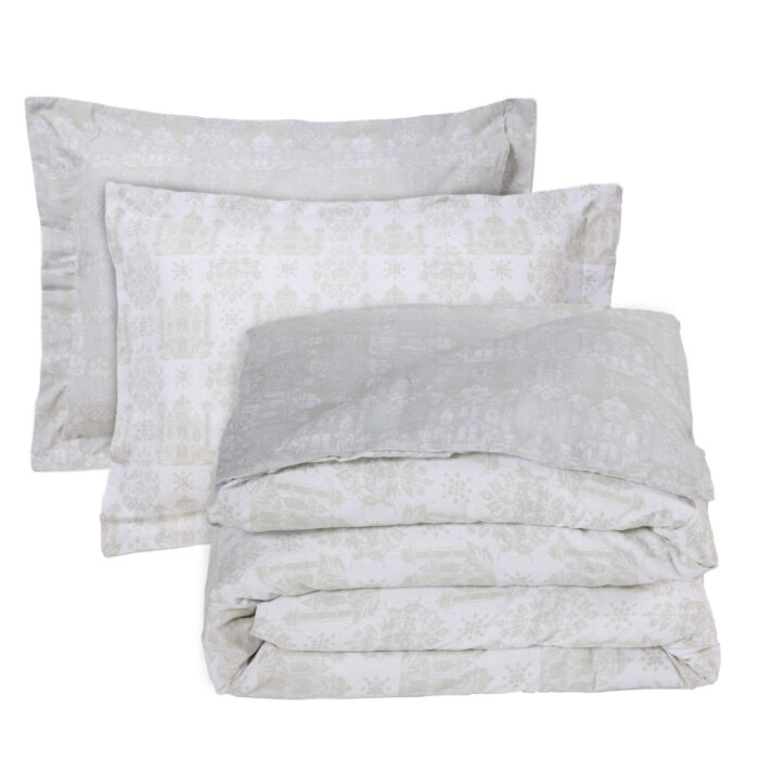 DAS HOME ΣΕΤ ΣΕΝΤΟΝΙΑ KING HAPPY 9673 TAUPE, WHITE DAS HOME - Image 3