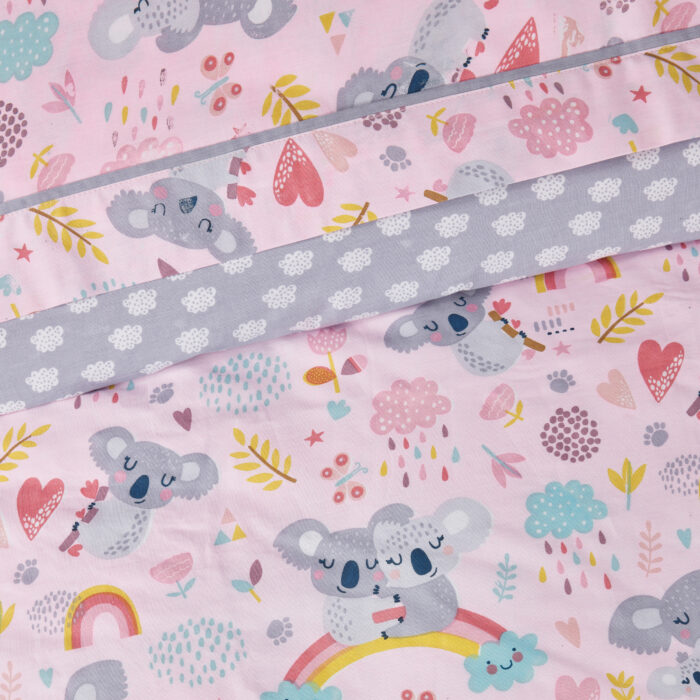 DAS KIDS ΣΕΤ ΣΕΝΤΟΝΙΑ ΜΟΝΑ 4934 GREY, PINK DAS HOME - Image 2