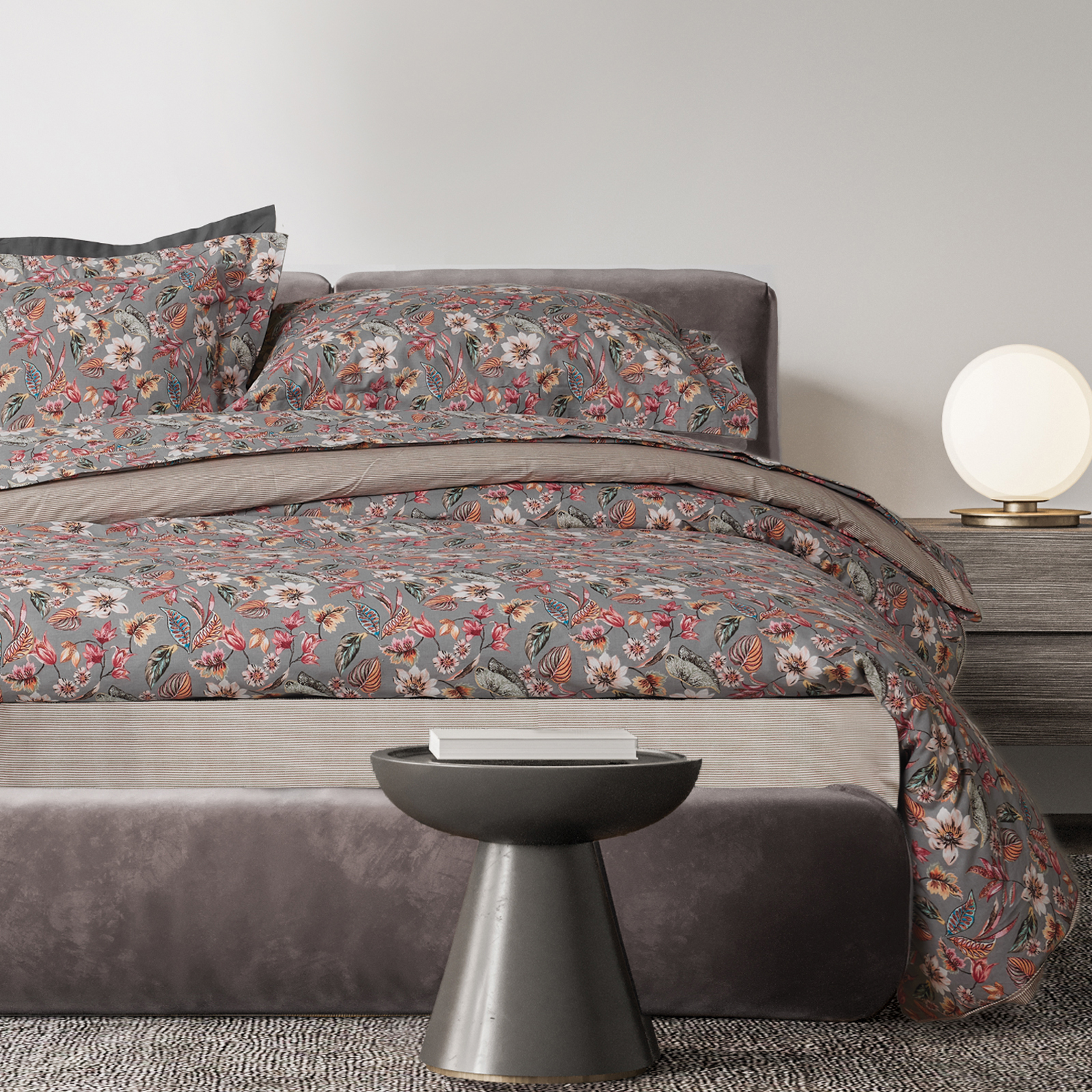 502109203176.jpg DAS HOME ΣΕΤ ΣΕΝΤΟΝΙΑ ΥΠΕΡΔΙΠΛΑ DAILY 3176 GREY, PINK DAS HOME - Image 1