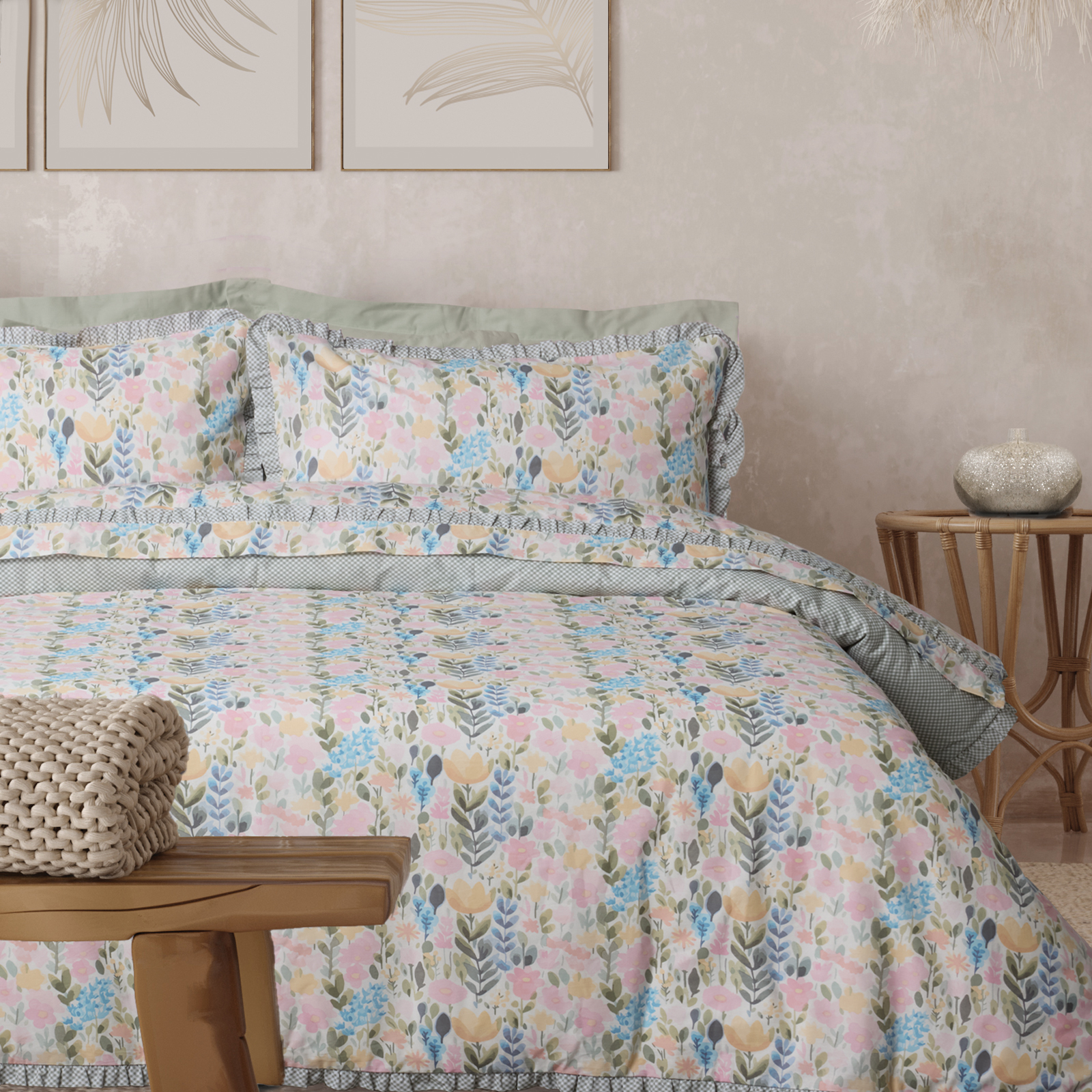 502109203184.jpg DAS HOME ΣΕΤ ΣΕΝΤΟΝΙΑ ΥΠΕΡΔΙΠΛΑ DAILY 3184 COLOR, MULTI DAS HOME - Image 1
