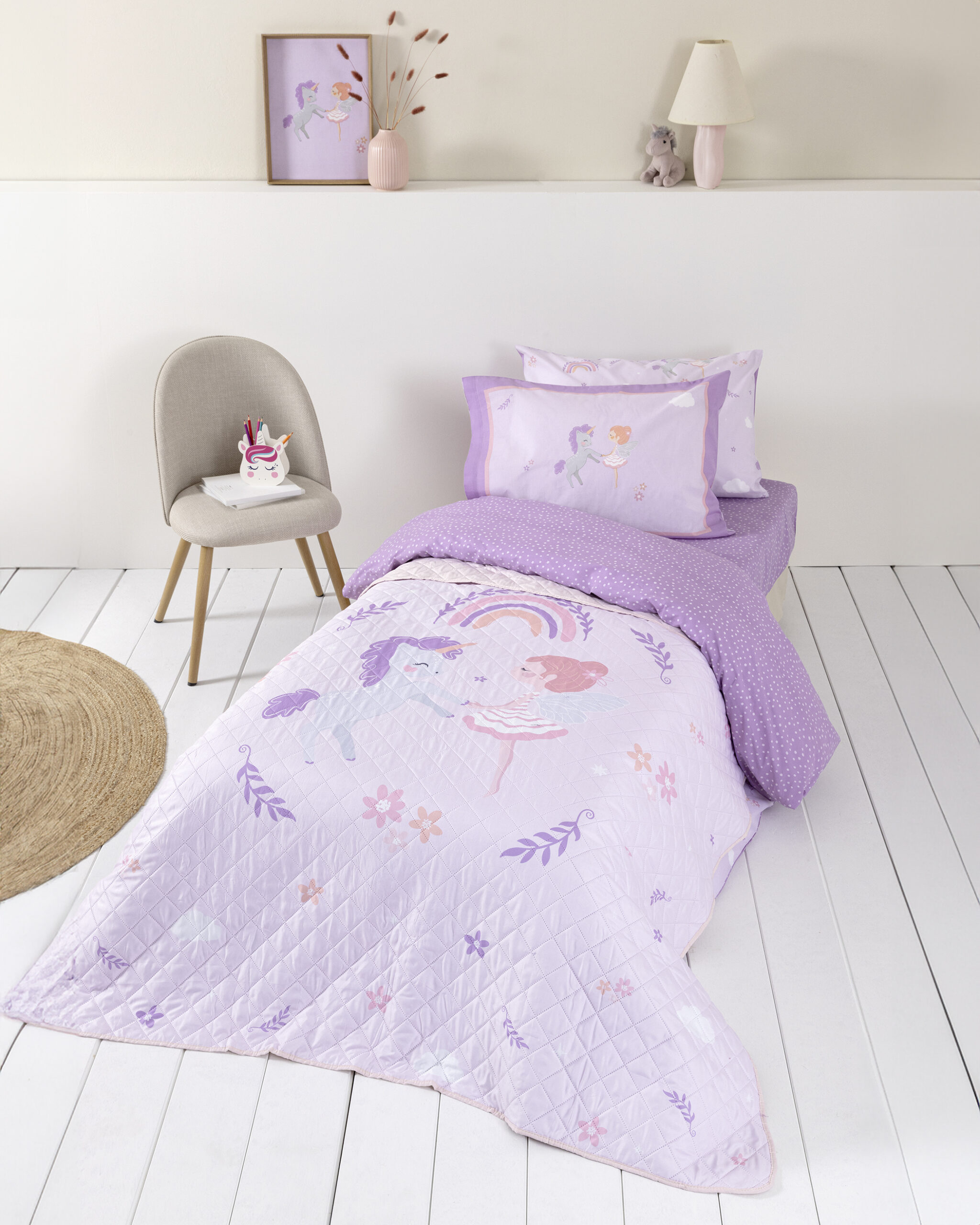 5206482185562.jpg Κουβερλί Μονό 160x220 - Magic Bloom της Nima Kids 100% Microfiber Μονό 160x220 - Image 1