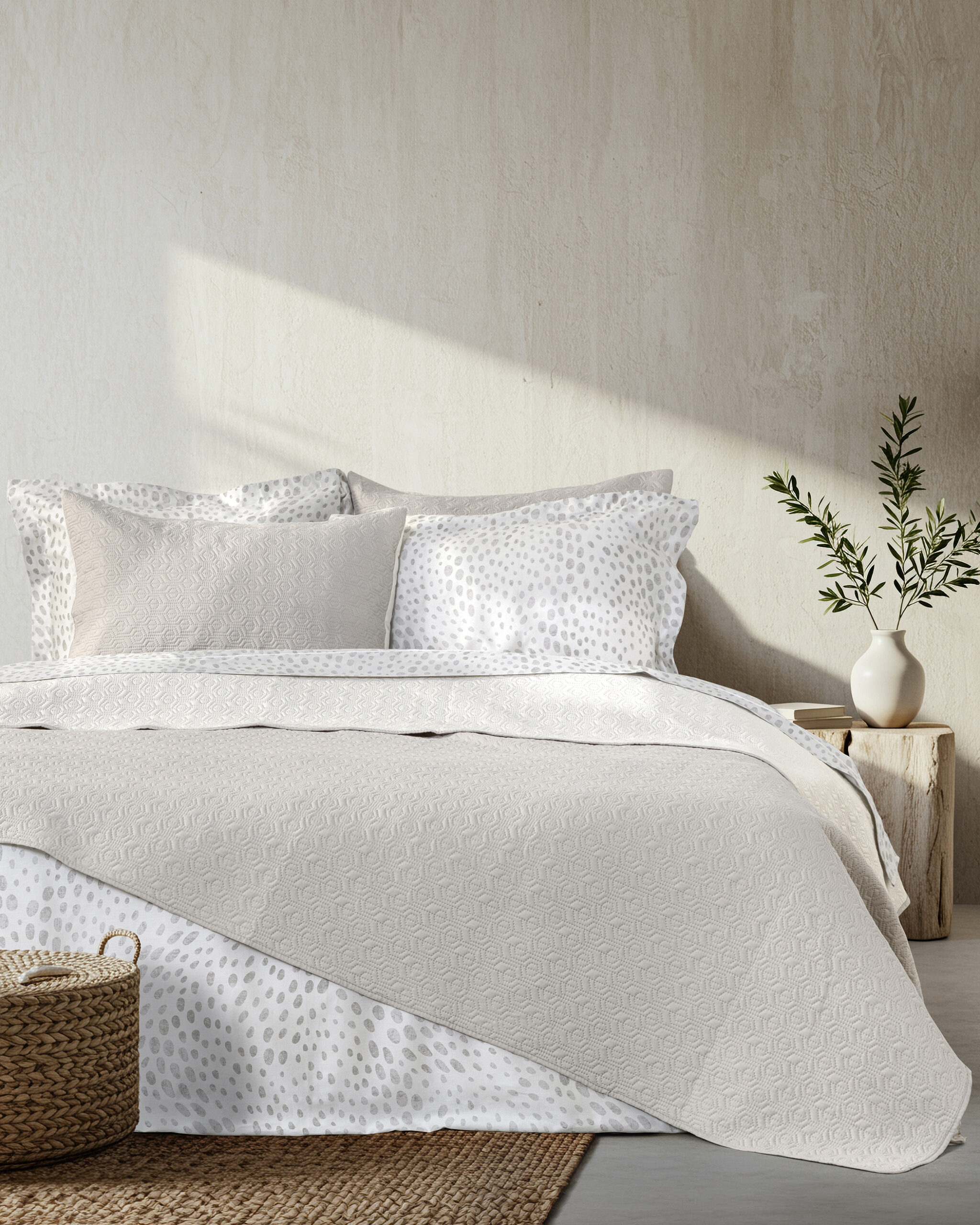 5206482185746.jpg Κουβερλί Υπέρδιπλο 220x240 - Orion Sand Beige / Light Beige της Nima Home 100% Microfiber Υπέρδιπλο 220x240 - Image 1