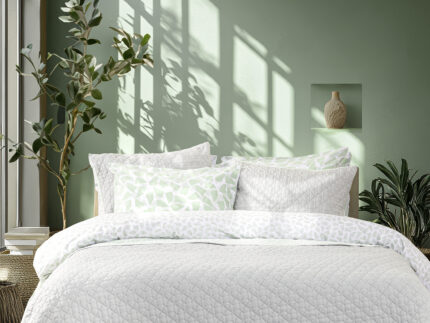 Κουβερλί Ημίδιπλο 180x240 - Arden Gray / Mint της Nima Home 100% Microfiber Ημίδιπλο 180x240