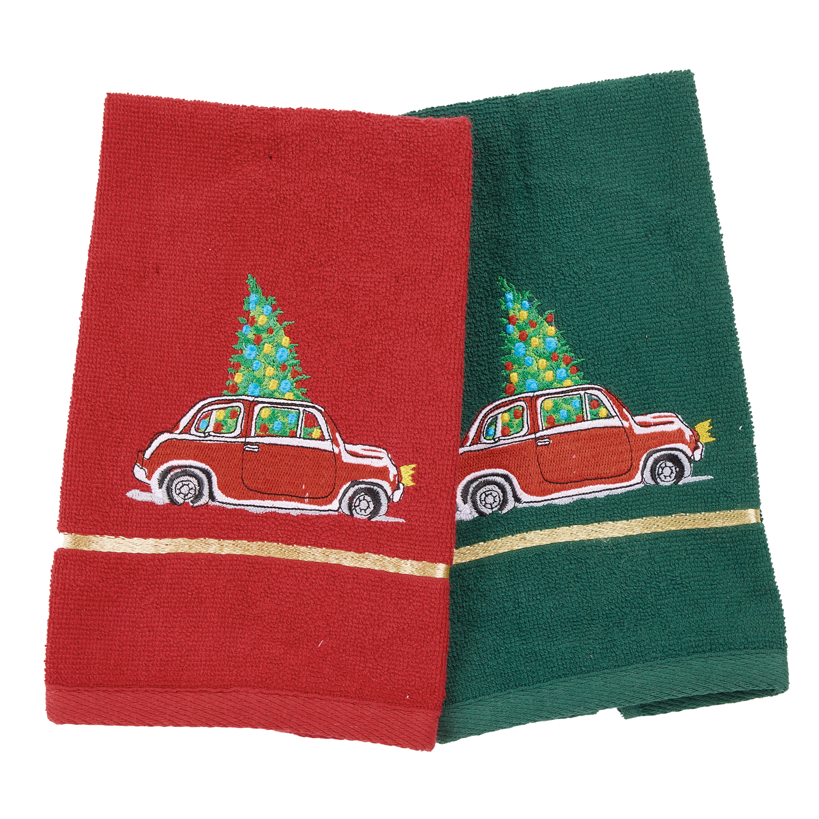 527030500812.jpg DAS HOME CHRISTMAS ΠΟΤΗΡΟΠΑΝΑ ΣΕΤ 2ΤΜΧ 30X50 0812 GREEN, RED DAS HOME - Image 1