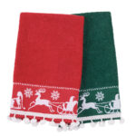 DAS HOME CHRISTMAS ΠΟΤΗΡΟΠΑΝΑ ΣΕΤ 2ΤΜΧ 30X50 0818 GREEN, RED DAS HOME