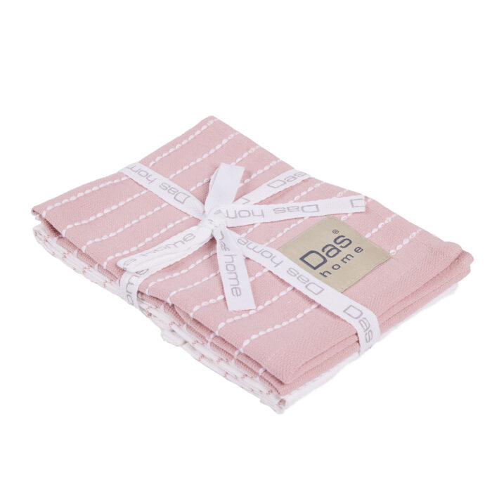 DAS HOME ΣΕΤ ΠΟΤΗΡΟΠΑΝΑ 2ΤΜΧ 30Χ50 0823 PINK, WHITE DAS HOME - Image 2