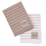DAS HOME ΣΕΤ ΠΟΤΗΡΟΠΑΝΑ 2ΤΜΧ 30Χ50 0825 TAUPE, WHITE DAS HOME