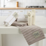 DAS HOME ΣΕΤ ΠΟΤΗΡΟΠΑΝΑ 2ΤΜΧ 30Χ50 0825 TAUPE, WHITE DAS HOME - Image 3