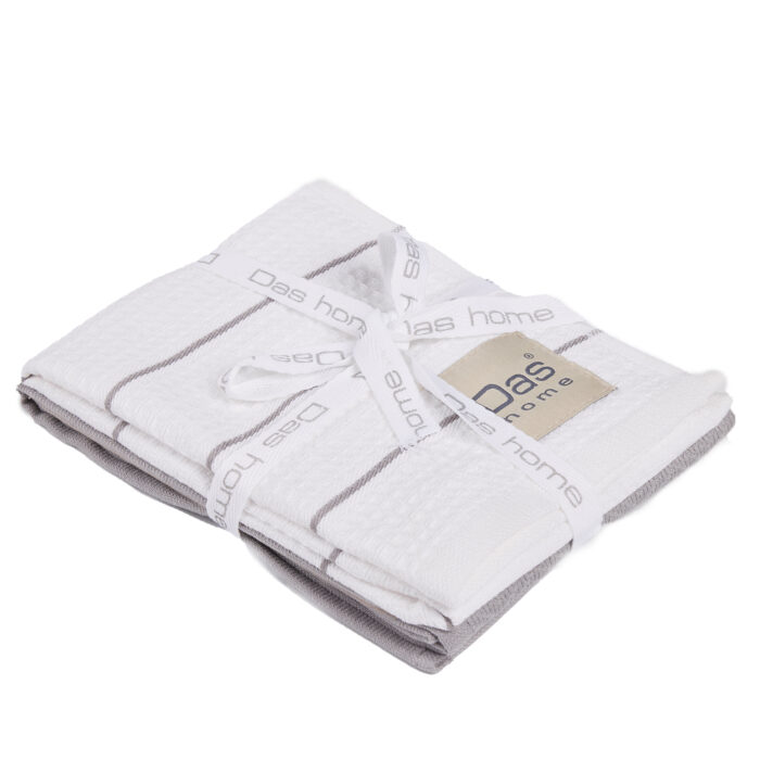 DAS HOME ΣΕΤ ΠΟΤΗΡΟΠΑΝΑ 2ΤΜΧ 30Χ50 0829 GREY, WHITE DAS HOME - Image 2