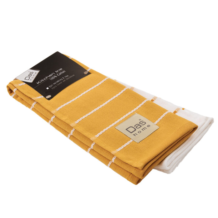 DAS HOME ΣΕΤ ΠΟΤΗΡΟΠΑΝΑ 2ΤΜΧ 40X60 0887 OCHRE DAS HOME - Image 2