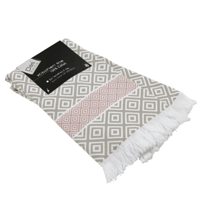 DAS HOME ΣΕΤ ΠΟΤΗΡΟΠΑΝΑ 2ΤΜΧ 30Χ50 0894 NUDE, TAUPE DAS HOME - Image 2