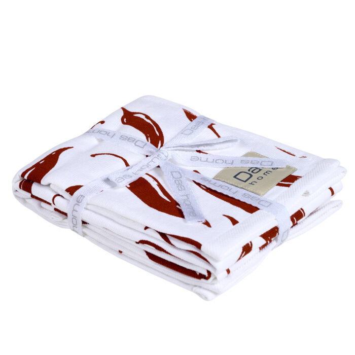 DAS HOME ΣΕΤ ΠΟΤΗΡΟΠΑΝΑ 2ΤΜΧ 40Χ60 0736 BORDEAUX, WHITE DAS HOME - Image 2