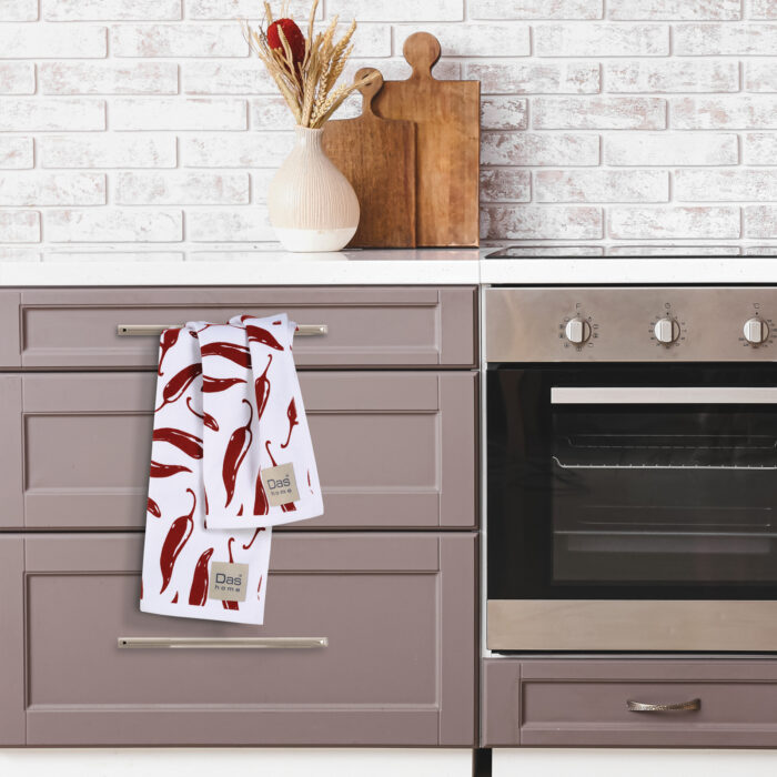 DAS HOME ΣΕΤ ΠΟΤΗΡΟΠΑΝΑ 2ΤΜΧ 40Χ60 0736 BORDEAUX, WHITE DAS HOME - Image 3