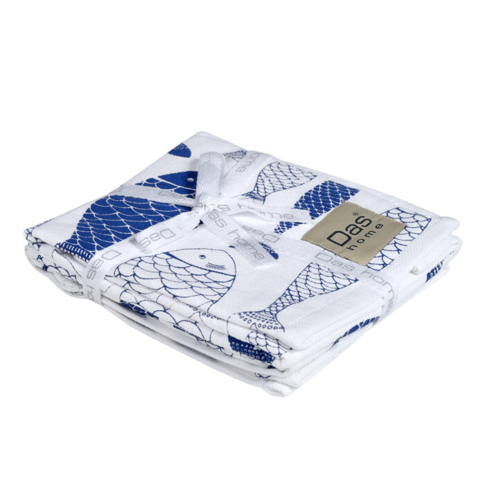 DAS HOME ΣΕΤ ΠΟΤΗΡΟΠΑΝΑ 2ΤΜΧ 40Χ60 0737 BLUE, WHITE DAS HOME - Image 2