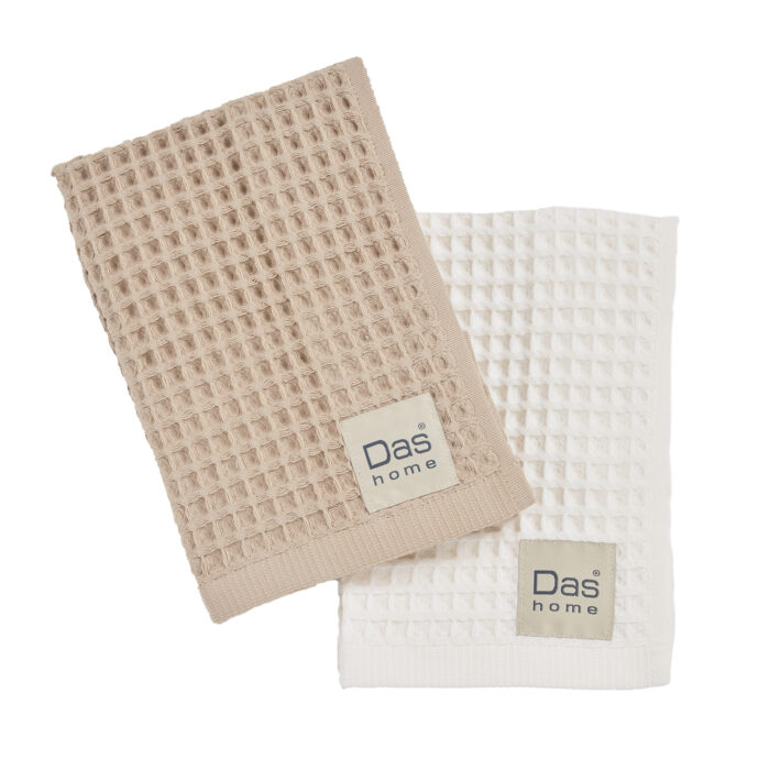 DAS HOME ΣΕΤ ΠΟΤΗΡΟΠΑΝΑ 2ΤΜΧ 40Χ60 0800 BEIGE, IVORY DAS HOME - Image 2