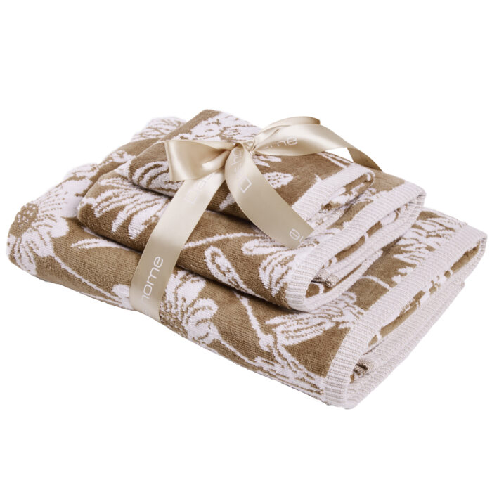DAS HOME ΣΕΤ ΠΕΤΣΕΤΕΣ 3ΤΕΜΑΧΙΑ DAILY 0799 TAUPE DAS HOME - Image 2
