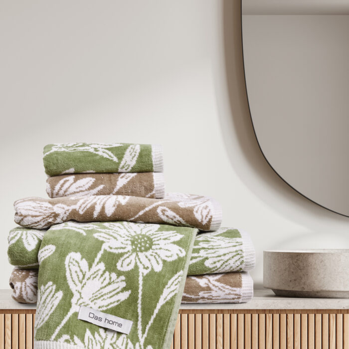 DAS HOME ΣΕΤ ΠΕΤΣΕΤΕΣ 3ΤΕΜΑΧΙΑ DAILY 0799 TAUPE DAS HOME - Image 3