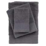 DAS HOME ΣΕΤ ΠΕΤΣΕΤΕΣ 3ΤΕΜΑΧΙΩΝ BEST 0835 DARK GREY DAS HOME
