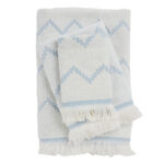 DAS HOME ΣΕΤ ΠΕΤΣΕΤΕΣ 3ΤΕΜΑΧΙΩΝ BEST 0870 DUSTY BLUE DAS HOME