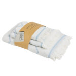 DAS HOME ΣΕΤ ΠΕΤΣΕΤΕΣ 3ΤΕΜΑΧΙΩΝ BEST 0870 DUSTY BLUE DAS HOME - Image 2
