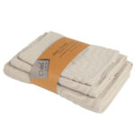 DAS HOME ΣΕΤ ΠΕΤΣΕΤΕΣ 3ΤΕΜΑΧΙΩΝ BEST 0880 BEIGE DAS HOME