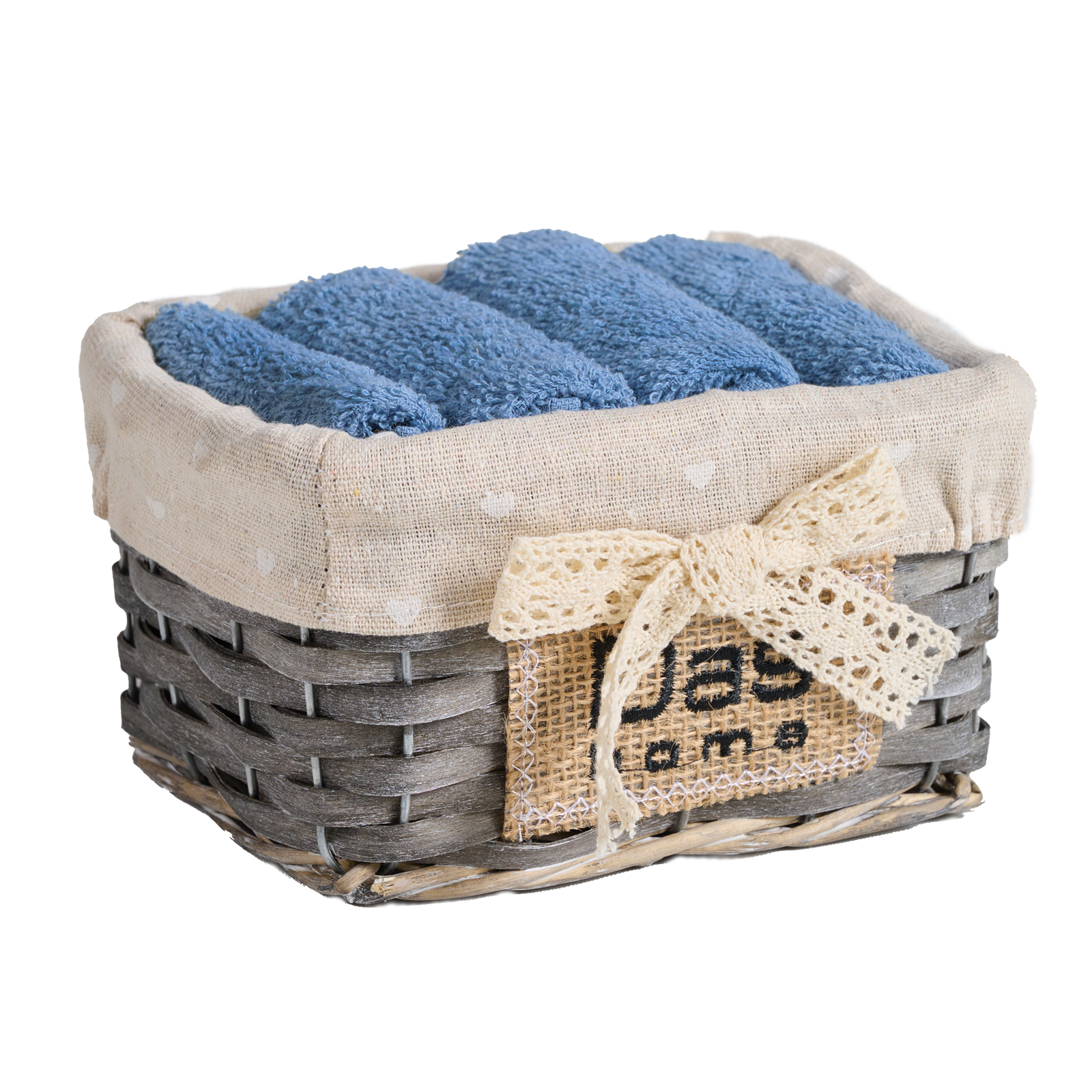 530708004004.jpg DAS HOME ΣΕΤ ΠΕΤΣΕΤΕΣ 4ΤΕΜΑΧΙΩΝ SOFT 4004 BLUE DAS HOME - Image 1