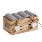 DAS HOME ΣΕΤ ΠΕΤΣΕΤΕΣ 4ΤΕΜΑΧΙΩΝ SOFT 4005 GREY DAS HOME