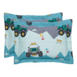 DAS KIDS ΖΕΥΓΟΣ ΜΑΞΙΛΑΡΟΘΗΚΕΣ 4926 GREEN, GREY DAS HOME