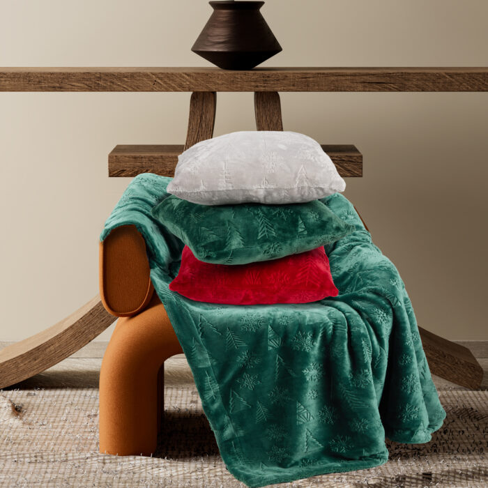 DAS HOME ΜΑΞΙΛΑΡΙ ΦΙΓΟΥΡΑΣ 40X40 CHRISTMAS 1373 GREY DAS HOME - Image 2