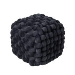 DAS HOME ΔΙΑΚΟΣΜΗΤΙΚΟ ΠΟΥΦ 43Χ43Χ40 2271 BLACK DAS HOME