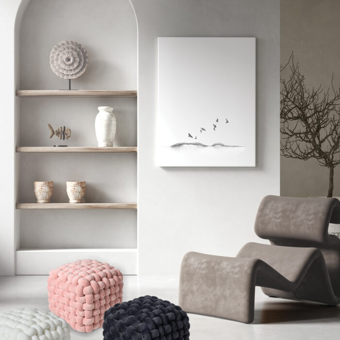 DAS HOME ΔΙΑΚΟΣΜΗΤΙΚΟ ΠΟΥΦ 43Χ43Χ40 2273 NUDE DAS HOME - Image 2