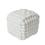 DAS HOME ΔΙΑΚΟΣΜΗΤΙΚΟ ΠΟΥΦ 43Χ43Χ40 2275 WHITE DAS HOME