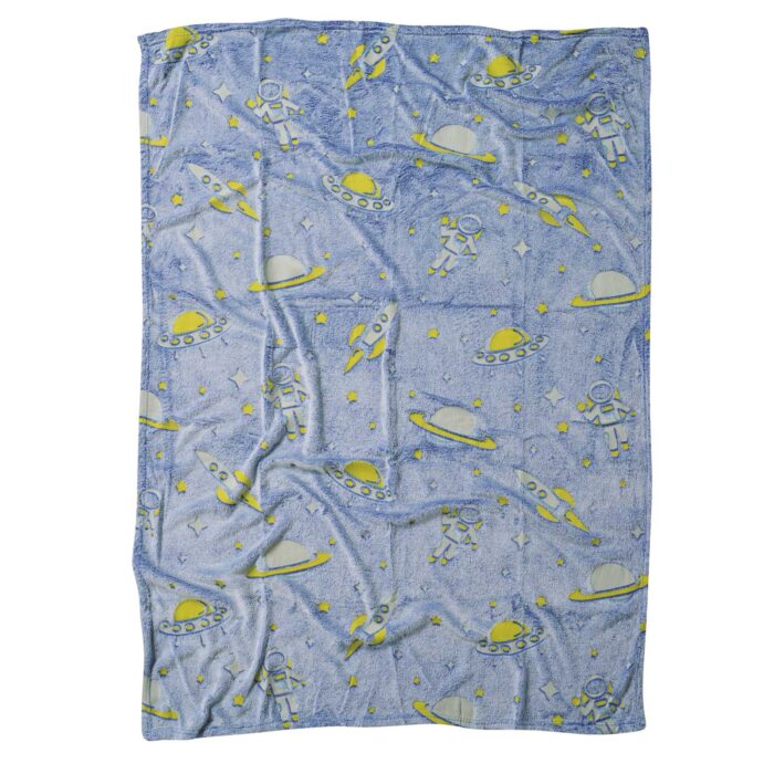 DAS BABY ΚΟΥΒΕΡΤΑ FLEECE ΑΓΚΑΛΙΑΣ RELAX 4863 ΚΙΤΡΙΝΟ, ΜΠΛΕ DAS HOME - Image 2