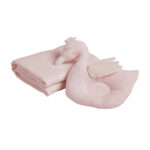 DAS BABY ΚΟΥΒΕΡΤΑ ΠΙΚΕ ΑΓΚΑΛΙΑΣ RELAX 4956 PINK, WHITE DAS HOME