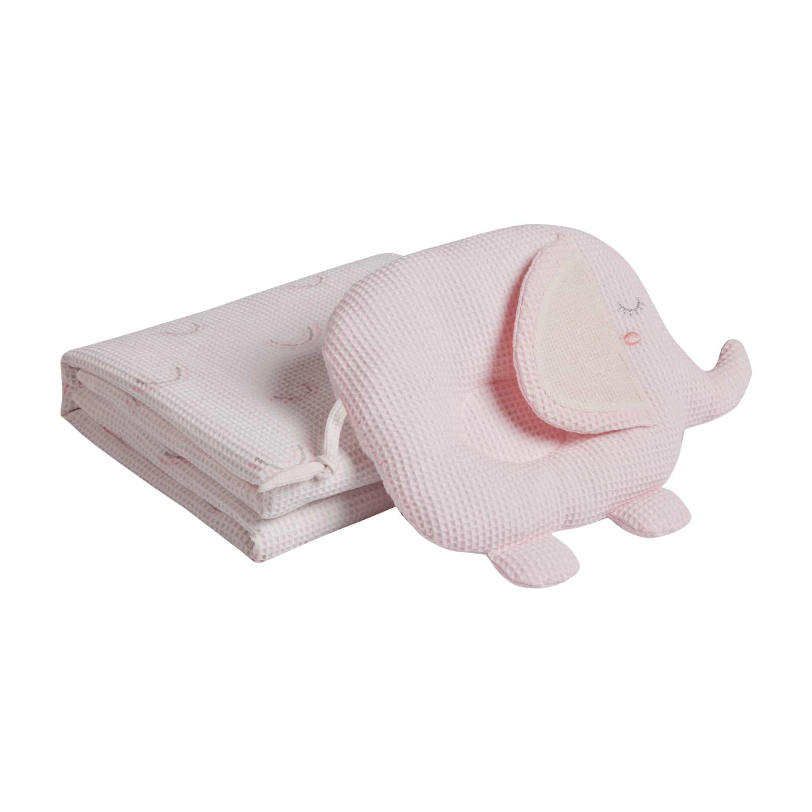 620511704957.jpg DAS BABY ΚΟΥΒΕΡΤΑ ΠΙΚΕ ΑΓΚΑΛΙΑΣ RELAX 4957 GREY, PINK, WHITE DAS HOME - Image 1