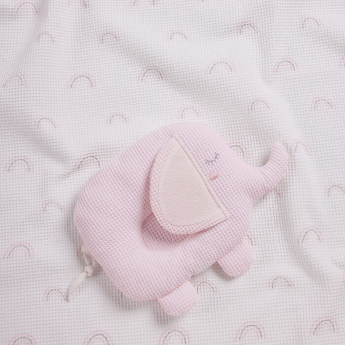 DAS BABY ΚΟΥΒΕΡΤΑ ΠΙΚΕ ΑΓΚΑΛΙΑΣ RELAX 4957 GREY, PINK, WHITE DAS HOME - Image 2