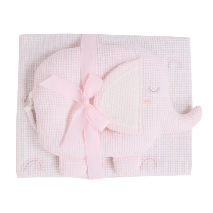 DAS BABY ΚΟΥΒΕΡΤΑ ΠΙΚΕ ΑΓΚΑΛΙΑΣ RELAX 4957 GREY, PINK, WHITE DAS HOME - Image 3