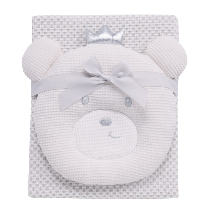 DAS BABY ΚΟΥΒΕΡΤΑ ΠΙΚΕ ΑΓΚΑΛΙΑΣ RELAX 4958 GREY, WHITE DAS HOME - Image 3
