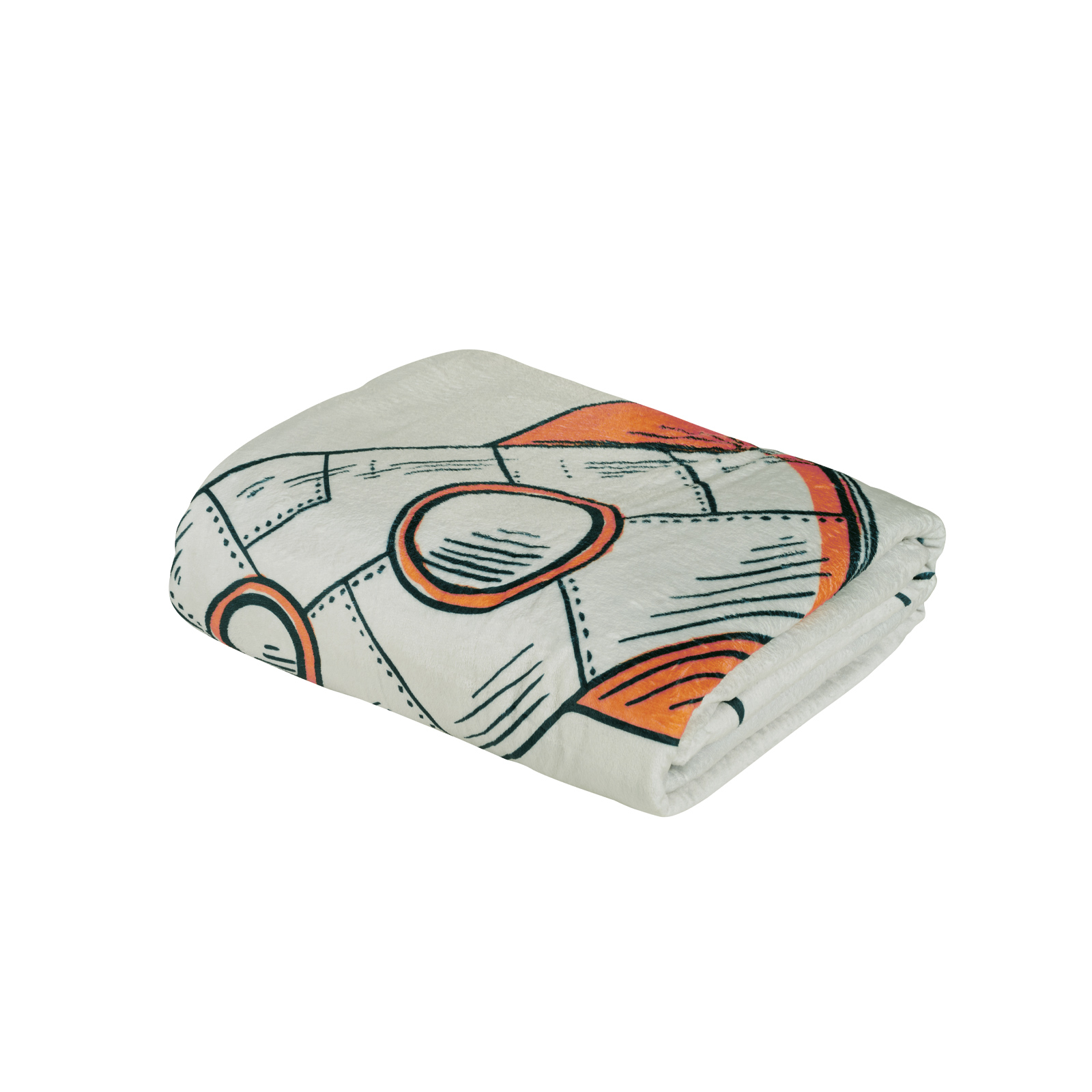 620511804912.jpg DAS BABY ΚΟΥΒΕΡΤΑ FLEECE ΚΟΥΝΙΑΣ FUN 4912 BLUE, GREY, ORANGE DAS HOME - Image 1