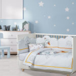 DAS BABY ΚΟΥΒΕΡΛΙ FUN 4877 ΓΚΡΙ, ΚΙΤΡΙΝΟ, ΜΠΛΕ DAS HOME